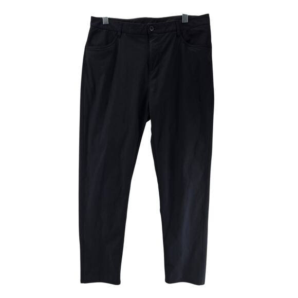 Vuori Pants Mens 36 Black 5-Pocket Tech Ankle Stretch Comfort Athleisure Career - Picture 1 of 11